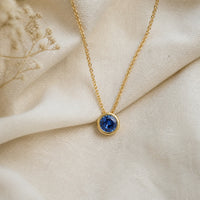 Sapphire Gemstone Pendant Necklace