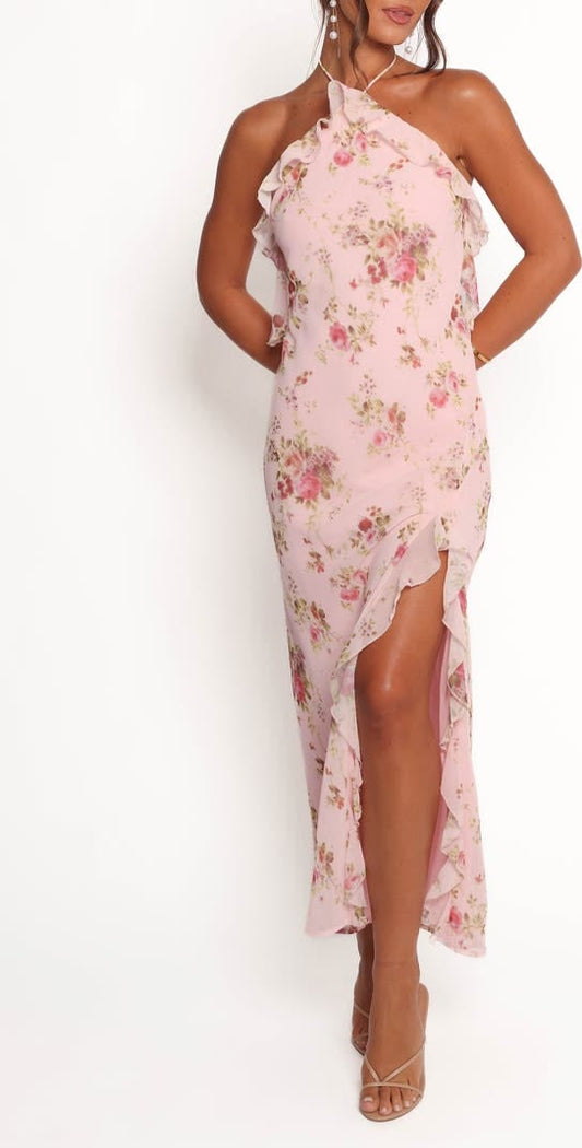ARIELLE | NECK MAXI DRESS