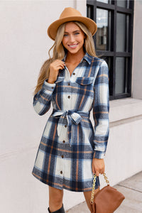 Downtown Stroll Plaid Mini Dress