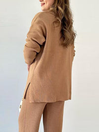 Margot Lapel Sweater Set