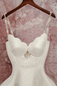 Elegant A Line Spaghetti Straps White Birthday Dress Satin Homecoming Dresses