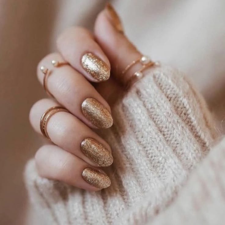 Glitter Press On Nails