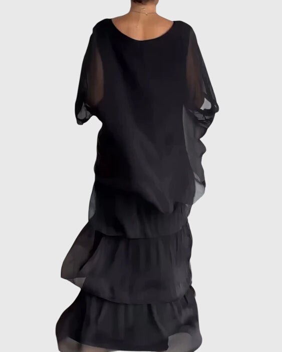 Julia | Womens Boho Layered Maxi Shorts Dress