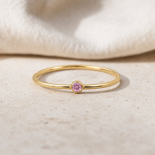 Radiant Gemstone Solitaire Ring