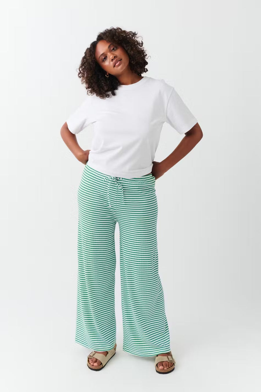 Katharina | Women's Spring Striped Relaxed Trousers