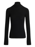 Patou Ribbed Mock Neck Sweater