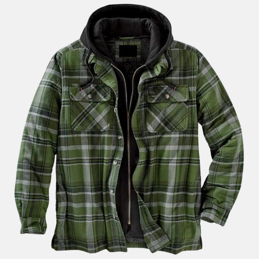 Erich | Men's Casual Warm Plaid Button Jacket