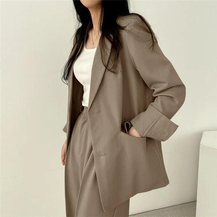 Monika | Women's Long Sleeve Classic Fit Casual Blazer Set