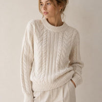 A Day Cable Knit Sweater