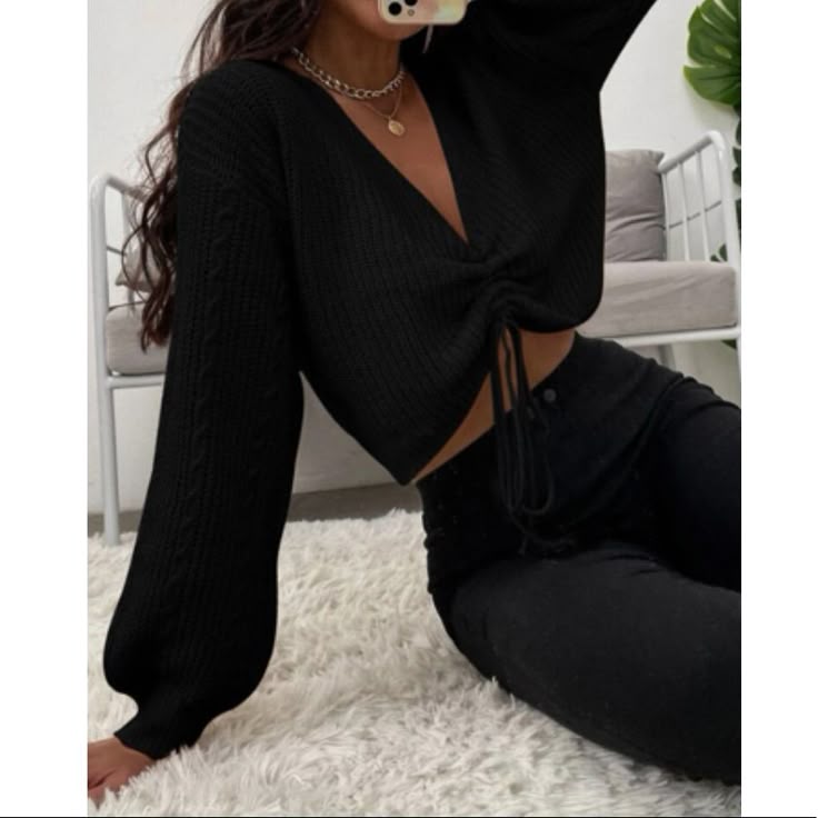 Margot Drawstring Sweater Dress