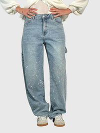 Clara | Women's Sparkle Diamond Denim Pants