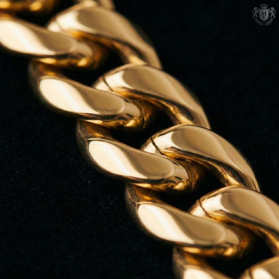 Cuban Bracelet Gold 8mm