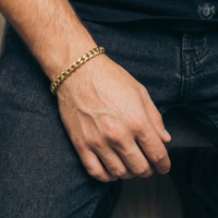 Cuban Bracelet Gold 8mm