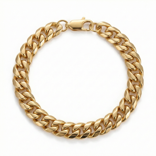 Cuban Bracelet Gold 8mm