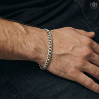 Cuban Bracelet Silver 8mm