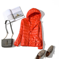 Kerstin | Women's Fashionable Glossy Cropped Winter Jacket
