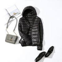Kerstin | Women's Fashionable Glossy Cropped Winter Jacket