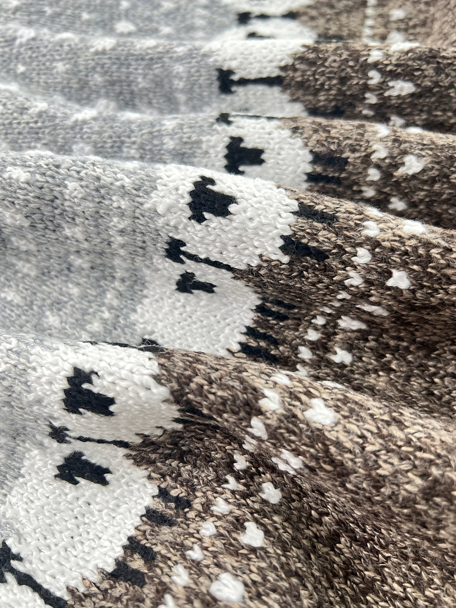 Jehanne | Women's Sheep Motif Jacquard Sweater
