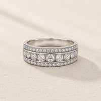 Chunky Paved Zirconia Ring