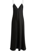 Khaite Bias-Cut Satin Slip Dress