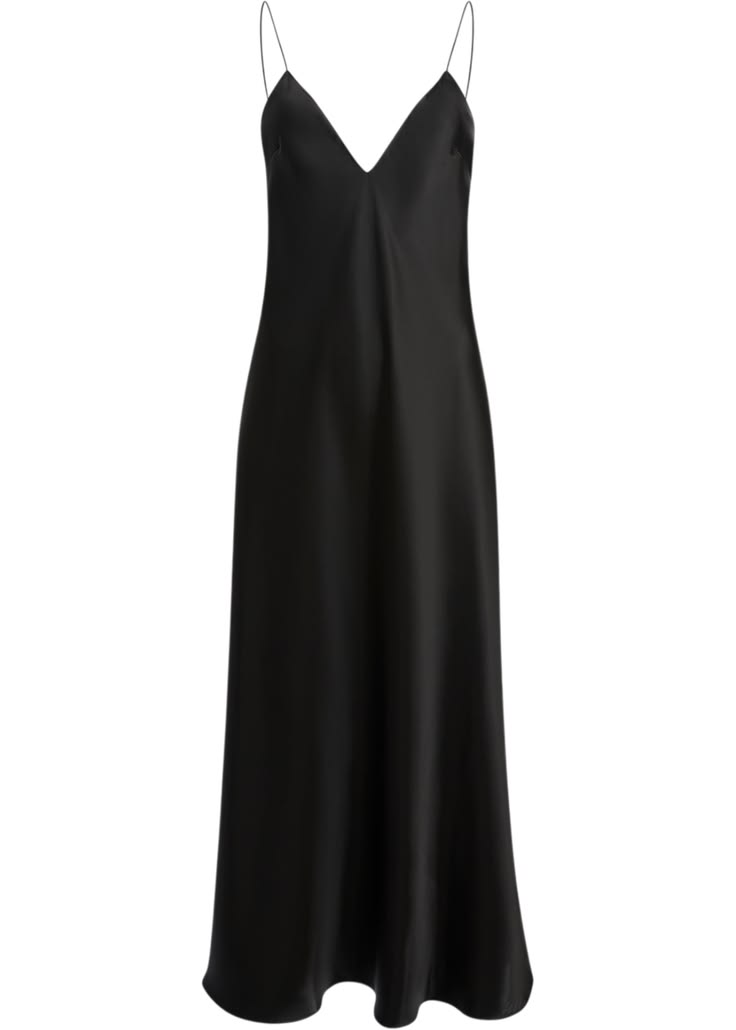 Khaite Bias-Cut Satin Slip Dress