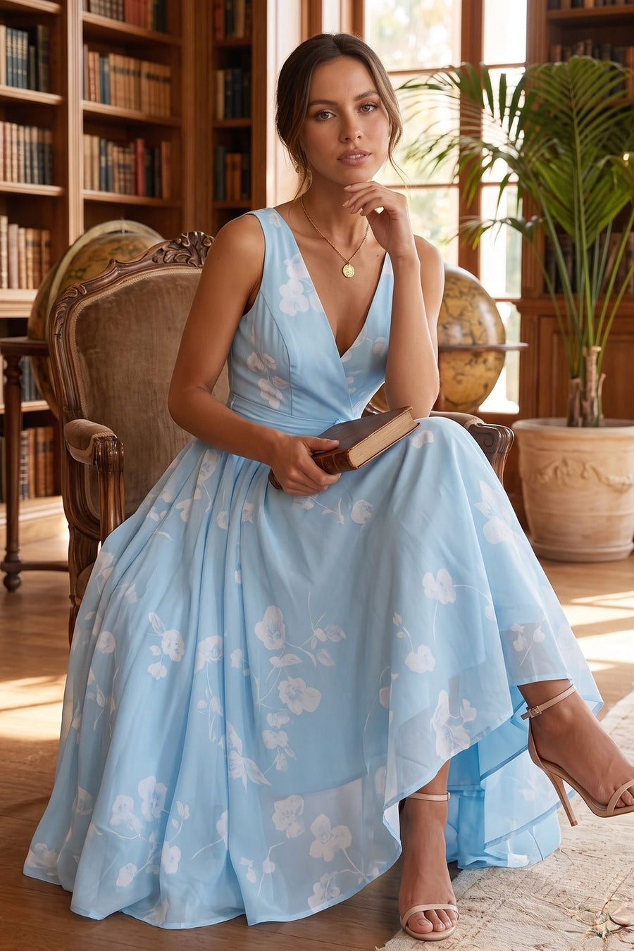 Cecilia Lace Tea-Length Dress