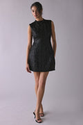 Hourglass Fringe Beaded Mini Dress