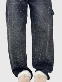 Clara | Women's Sparkle Diamond Denim Pants