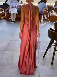 Arabella Halter Backless Maxi Dress