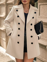 SOPHE | DOUBLE BREASTED TAILORED LONG COAT