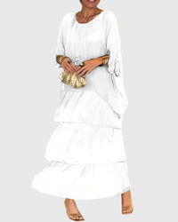Julia | Womens Boho Layered Maxi Shorts Dress