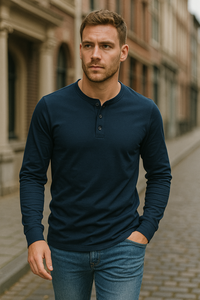 Jurgen | Men's Basic Long Sleeve Button Shirt