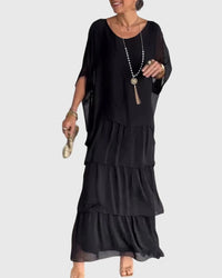 Julia | Womens Boho Layered Maxi Shorts Dress