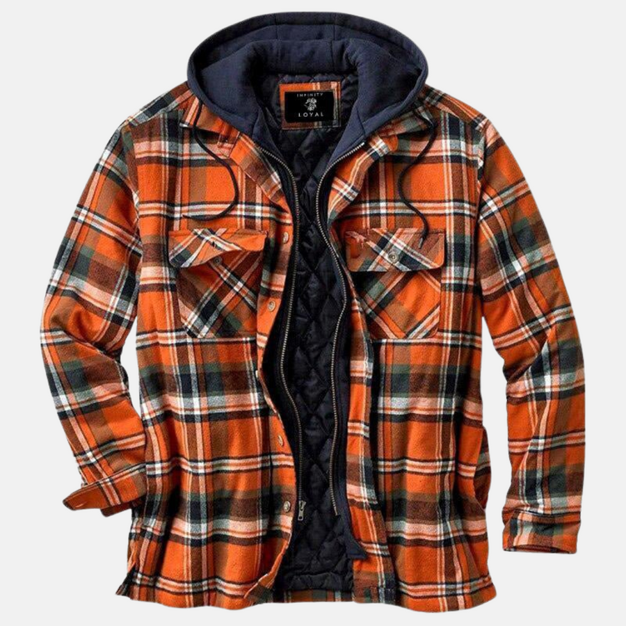 Erich | Men's Casual Warm Plaid Button Jacket