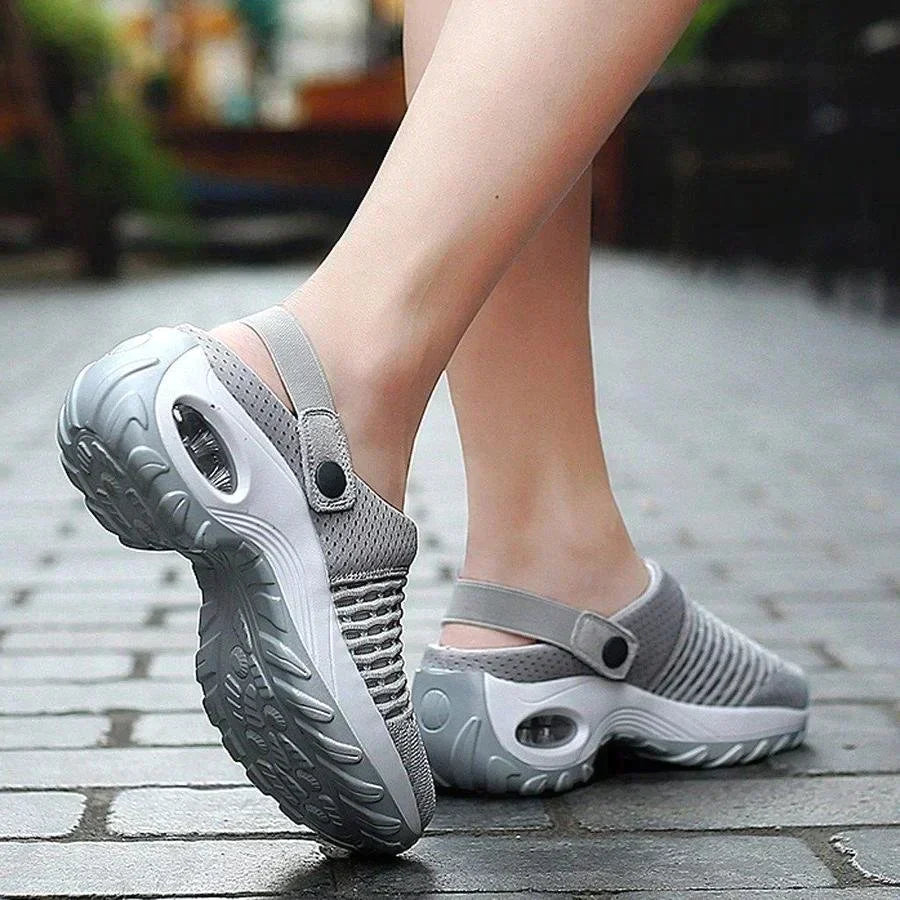 Women's Orthopaedic Knitted Mesh Slingback Air Cushion Sandals