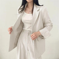 Monika | Women's Long Sleeve Classic Fit Casual Blazer Set