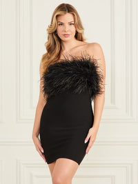 Marciano By GUESS® Evita Feather Bandage Dress