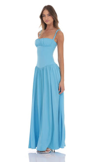 LUCY | SATIN MAXI DRESS
