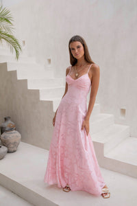 Ophelia Paradise Maxi Dress in Soft Yellow
