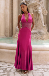 Melody Maxi Dress – Fuchsia