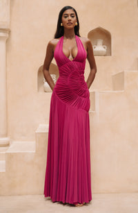 Luana Maxi Dress – Raspberry