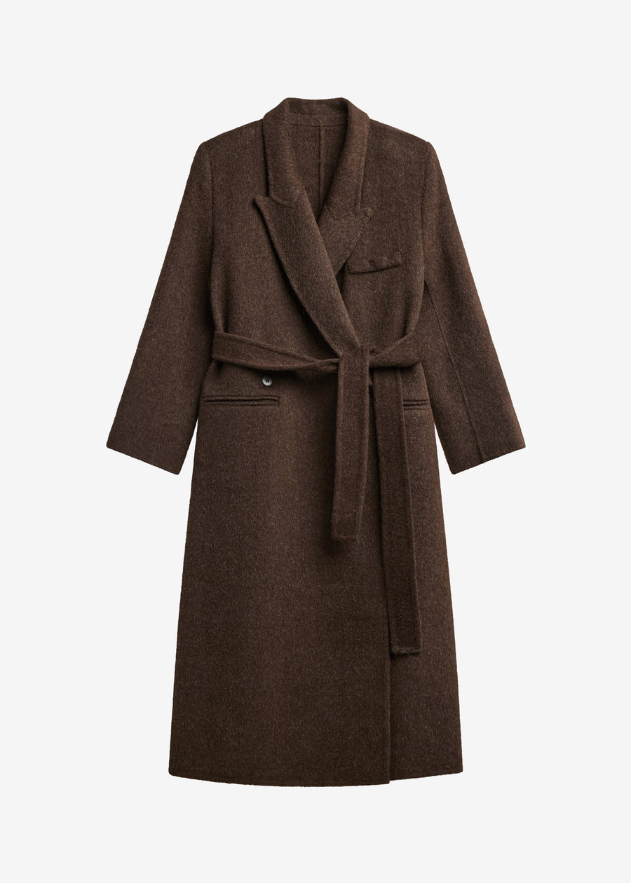 Arlene Wool Belted Coat