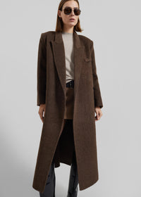 Arlene Wool Belted Coat