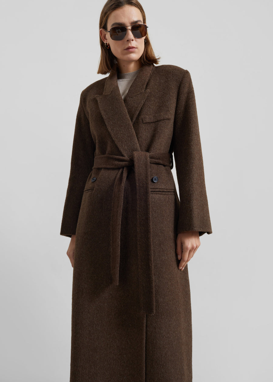 Arlene Wool Belted Coat