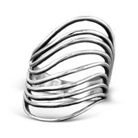 Ocean Waves Statement Ring