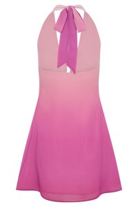 Malakhai Chiffon Halter Mini Dress