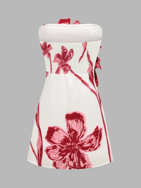 Margot Floral Strapless Mini Dress