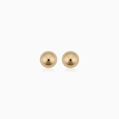 Ball | Gold Stud Earrings