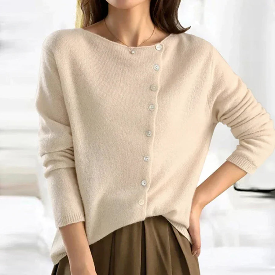 Regine | Women's Relaxed Fit Winter Button Cardigan