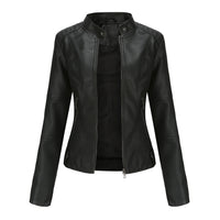 Kirsten | Women's Faux Leather Zip Biker Jacket